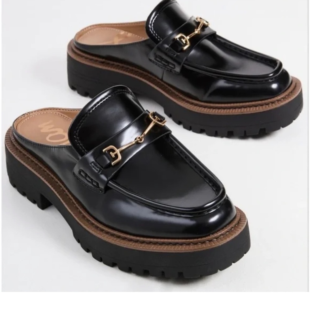 Sam Edelman Lennon Shiny Platform Loafers